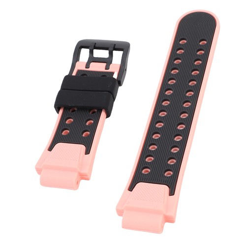 15mm pink silicone strap - 15mm,